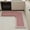 Pink, variant on Fmbmuo Kitchen Rugs, 47.2 inch Printed Kitchen Mat, L Shaped Absorbent Floor Mat, Non Skid Durable Corner Rug for Dining Bathroom Home Decor