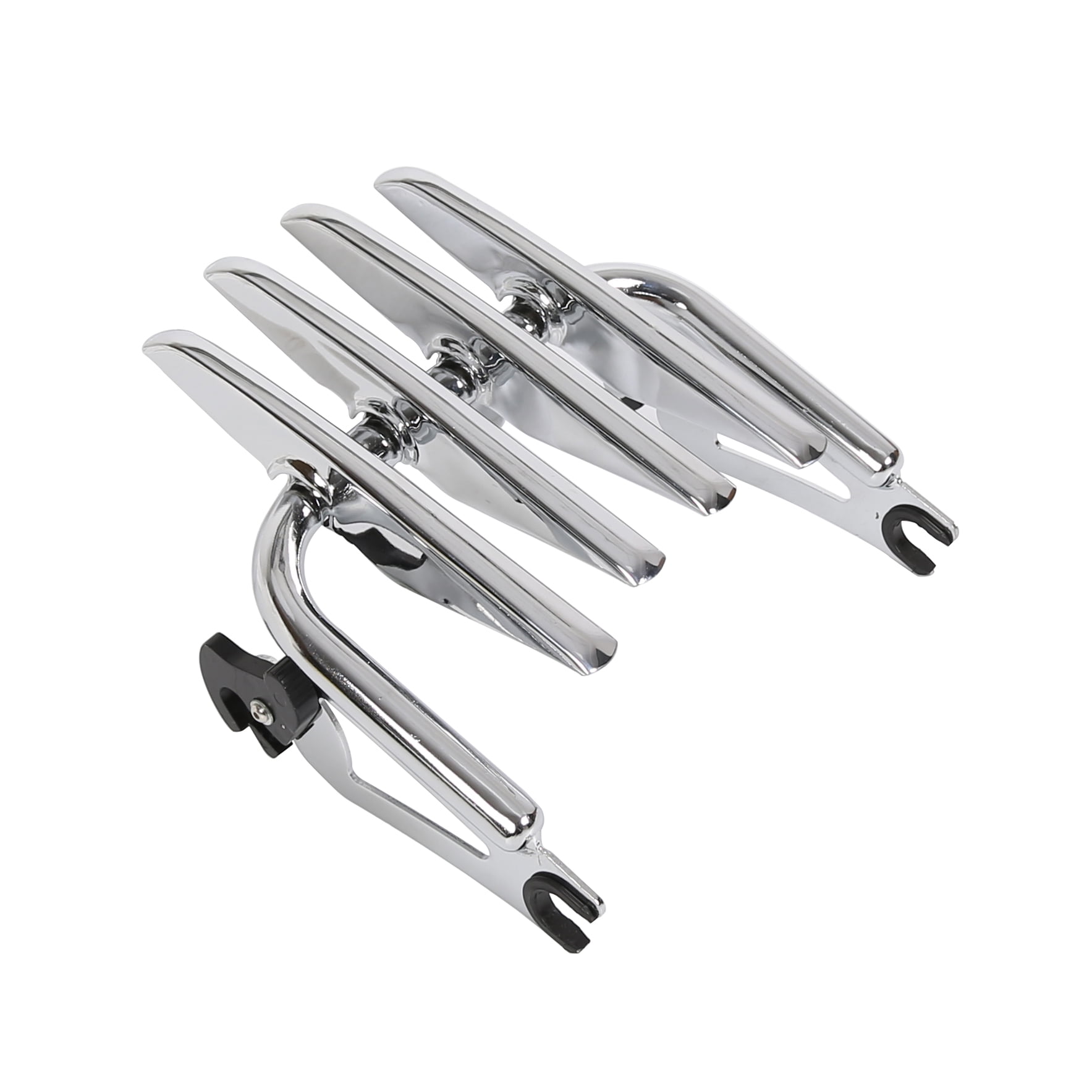 Gofavorland Detachable Stealth Luggage Rack Chrome for 2009-2020 Harley Touring Road King Glide 