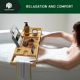 thumbnail image 3 of Bandeja para bañera BAMBUROBA, plegable, de bambú, ampliable, 3 of 8