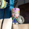 thumbnail image 3 of 20 Oz Pioneer Flower Coffee Tumbler Double Wall Insulated Stainless Steel Water Bottle | Metal Reusable Thermoses Flask with Cup Cap | Leak & Sweat Proof with Anti-Dust Lid, 3 of 7