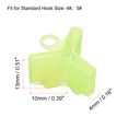 thumbnail image 2 of Uxcell Plastic Fishing Hook Bonnets Treble Hook Covers Fit for 4,5, Fluorescent Yellow 50 Pack, 2 of 6