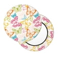 thumbnail image 2 of Disketp Retro Colorful Butterfly Funda Redonda para Taburete, Funda de Cojín para Silla de Bar Suave y Elástica-12 inch, 2 of 7