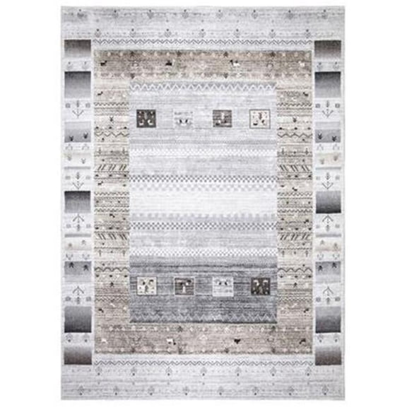 Concord Global Trading 32524 3 x 5 ft. Positano Capri Tribal Rectangle Rectangle Area Rug, Ivory