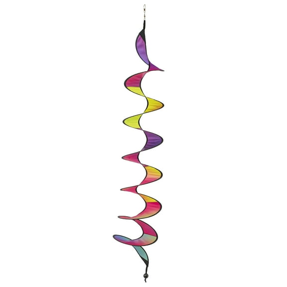 In the Breeze 5185 — 48" Jewel Curlie — Colorful Outdoor Wind Spinner for Yards, Gardens, Hot Air Balloon Decor Accent