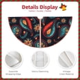thumbnail image 3 of Sikiie Paisley1 Nativity Christmas Tree Skirt, Jesus Christian Winter Holiday Tree Mat Decoration(30-48IN)48", 3 of 6