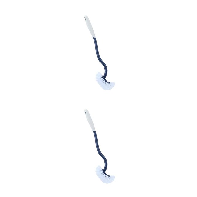 Matsuzay cepillo de baño reutilizable herramienta de limpieza de esquinas cepillos de limpieza flexibles multiusos accesorio de bañera baño Azul 2Conjunto