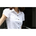 thumbnail image 5 of Women short Sleeve Blouses Shirts Elegant Summer Korean Fashion Work Casual Tops, 5 of 7