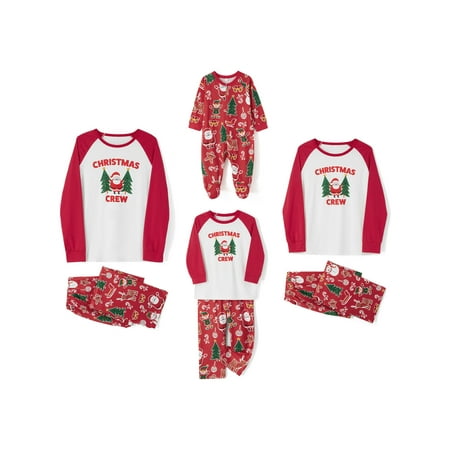 

Peyakidsaa Christmas Pajamas for Family Matching Santa Claus Matching Sets Xmas Pjs Sleepwear