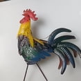 thumbnail image 5 of Estatuas y esculturas de gallos de jardín, gallos de metal, animales de jardín, decoración de césped, estatua, arte al aire libre, patio, patio trasero y decoración de la cocina del hogar, 5 of 5