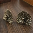 thumbnail image 7 of Brass Shelf Decors Accent,Peacocks Figurines Tabletop Centerpieces Home Decorations Retro Peacocks Decorative Objects, 7 of 7