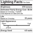 thumbnail image 4 of 6 Pack Bioluz LED 40 Watt Light Bulbs Dimmable Vintage Edison Style Filament LED A19 Warm White 2700K Clear Pendent Light Bulb UL Listed, 4 of 5