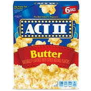 Act II Butter Microwave Popcorn, 2.75 oz., 6 Count Bags