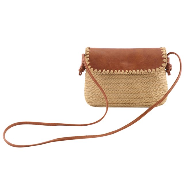 Bolsos de hombro tejidos a mano para mujer bandolera pequeña con estilo informal de viaje a la moda