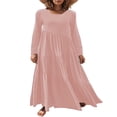 thumbnail image 2 of Robes Longues Décontractées pour Femmes, Mode, Coupe Ample, Manches Longues, Unies, Maxi, 2 of 5