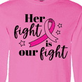 thumbnail image 4 of Inktastic Breast Cancer Awareness Her Fight is Our Fight Long Sleeve T-Shirt, 4 of 5