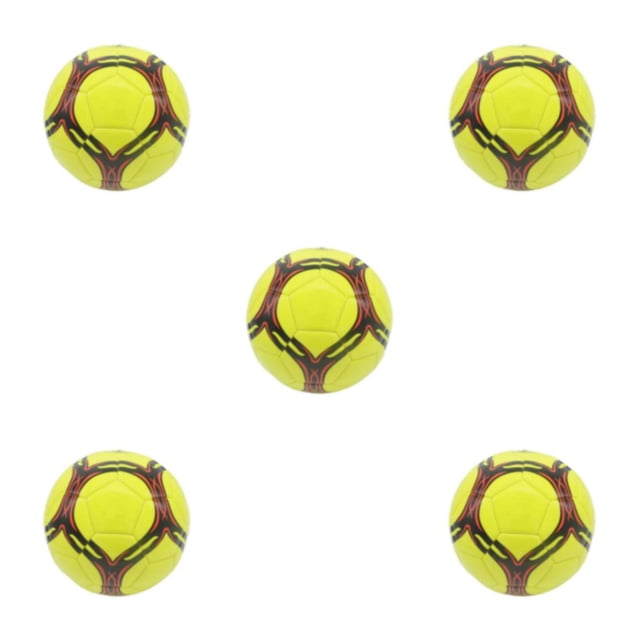 mmirethe Ballon de Soccer d'Entraînement Taille Officielle - Résistant à l'Usure et Largement Utilisé Durable Tout Nouveau Ballon de Soccer Grand Champ d'Application Jaune type 5 5Ensemble