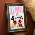 thumbnail image 1 of Disney Animation Mickey Mouse Graffiti Poster Wall Donald Duck Loves Money Canvas Painting Art Picture for Bedroom Decoration30X45cm Unframed Gao Jinjia LED, 1 of 2