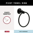 thumbnail image 3 of Delta 76446 Ashlyn 6-3/8" Wall Mounted Towel Ring - Black, 3 of 9