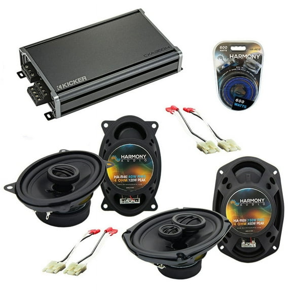 Fits Chevy S-10 Blazer 82-89 OEM Speaker Upgrade Harmony R46 R69 & CXA360.4 Amp