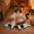 thumbnail image 6 of Yhmxh Halloween Bathroom Rugs, Halloween Ghost Shaped Bath Mats, Farmhouse Non-Slip Area Rug, Fluffy Absorbent Ghost Doormat for Bathroom Halloween Decorations 15.7x23.6 Inches, 6 of 6