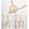 thumbnail image 4 of Halloween Skeleton Decor - 35 Inches, Full Body Posable Joints Hanging Skeletons for Halloween Decorations, Graveyard Props, Haunted House Accessories, Spooky Scene Party Favors, 4 of 7