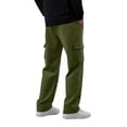 thumbnail image 5 of Mens Cargo Sweatpants Casual Fashion Drawstring Waist Sweatpants with Pockets Relaxed Fit Wide Leg Sweatpants for Lounging or Outdoor Army Green M, 5 of 9