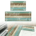 thumbnail image 6 of Findosom 2pcs Kitchen Rug Set,18"x30"+18"x47" Non-slip Anti-Fatigue Kitchen Mats Farmhouse Waterproof Kitchen Runner,Ergonomic Comfort Cushioned Standing Mat for Floor,Home,Office,Sink,Laundry Teal, 6 of 12