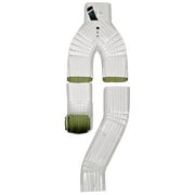 Y shaped, Downspout Diverter, In-Line, 2"x3", Low Gloss White