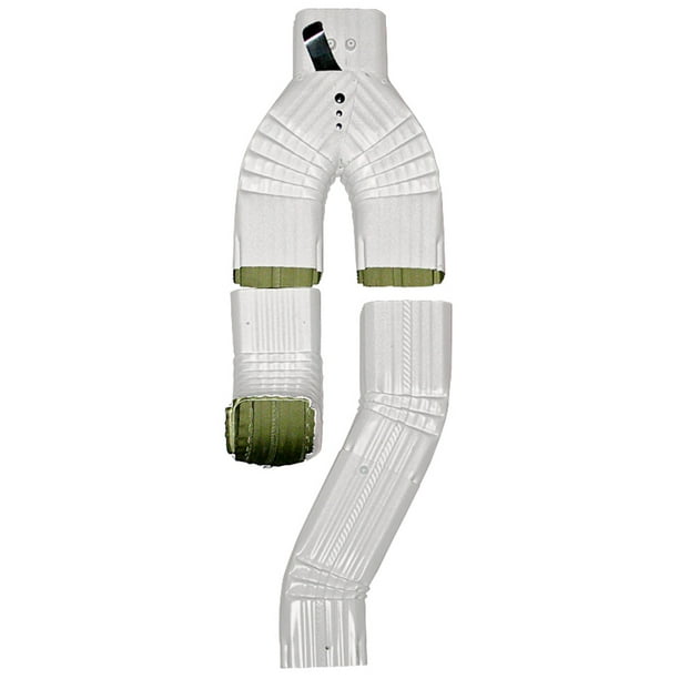 Y shaped, Downspout Diverter, InLine, 2"x3", Low Gloss White Walmart