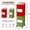Red+Green, variant on 3-Tier Rolling Storage Cart with Drawers, Mobile Storage Organizer with Top Shelf and Caster Wheels for Bedroom, Living Room, Closet, Red