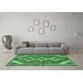 thumbnail image 3 of Ahgly Company Indoor Square Persian Emerald Green Traditional Area Rugs, 4' Square, 3 of 4
