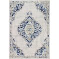 thumbnail image 1 of Bashian M147-IVBL-5X7.6-MH509 Mayfair Collection Floral Transitional Polypropylene Power Loom Area Rug, Ivory & Blue - 5 ft. x 7 ft. 6 in., 1 of 1
