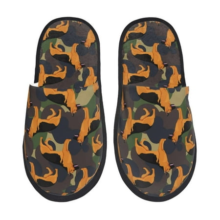 

House Slippers for Women Men - German Shepherd Dog No.1006 Warm Non-slip Mens Womens Slippers Cozy Slip-on House Shoes Bedroom Outdoor Indoor Slippers for Men