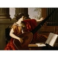 thumbnail image 2 of Laurent de la Hyre 24x19 Gold Ornate Framed and Double Matted Museum Art Print Titled - Allegory of Music (1649), 2 of 4