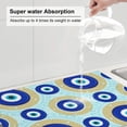 thumbnail image 6 of Microfiber Dish Drying Mat, Wicked Blue Turkish Eyes Dish Drying Pad Mats for Kitchen Counter Dishes Rack Pad, 18 x 24 inches, 6 of 9