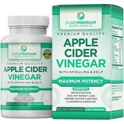 Apple Cider Vinegar Capsules by PurePremium Supplements - Maximum Potency - 90 Capsules