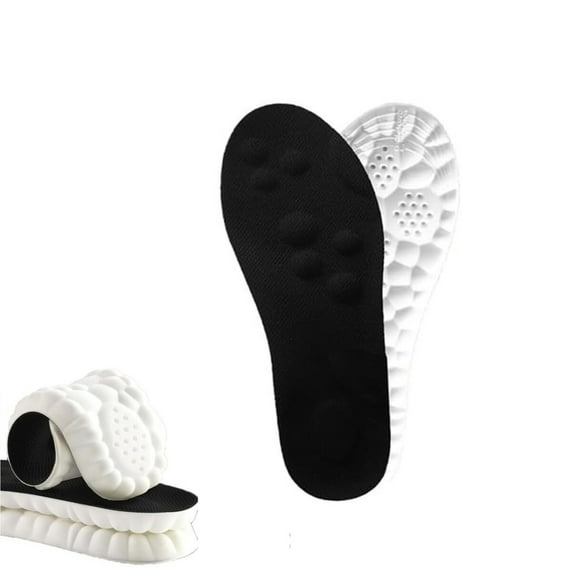 Steppers Insoles for Men Women, 4D Cloud Comfort Memory Foam Inserts with Arch Support & Breathable Cushions for All Shoes