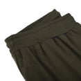 thumbnail image 4 of SOOMLON Men's Summer Beach Pants Bohemian Pants Tight Fit Elastic Waist Fitness Sport Pants Army Green XXXL, 4 of 8