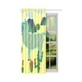 thumbnail image 2 of MKHERT Cute Alpaca Thermal Insulated Blackout Window Curtain Kitchen Curtain 52x84 inch, 2 of 3