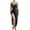 Dark Blue, variant on WTOBBY High Slit Multi-Color Sheer Lace Dress, Women's Sexy Nightwear with Back Cutout, Lingerie Gown for Date Nights ,Dark Blue L