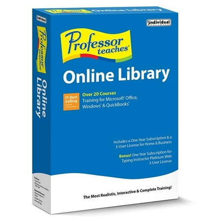 Individual Software Professor Teaches Online Library