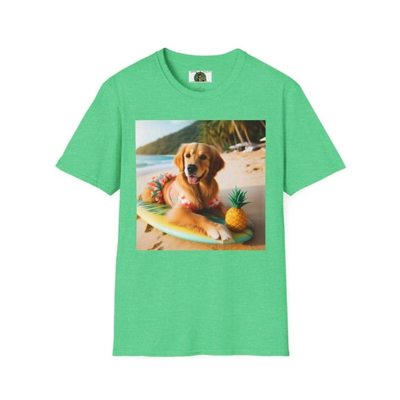 Golden Retriever Girl Unisex Softstyle T-Shirt