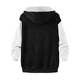 thumbnail image 6 of GaThRRgYP Womens Coats and Jackets Fashion Women's Zipper V-Neck Pullover Tops Long Sleeve Hooded Blouse Sweatshirt, 6 of 6