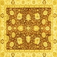 thumbnail image 1 of Ahgly Company Indoor Square Oriental Yellow Modern Area Rugs, 7' Square, 1 of 4