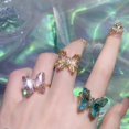 thumbnail image 2 of Anillo de Mariposa de circonita cúbica LIUYMXG, 2 of 5