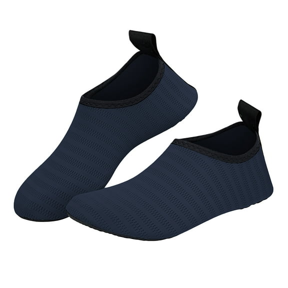 Women's Quick Drying Water Shoes Barefoot Socks for Beach Outdoor Swim Yoga Sports, Navy Blue
