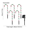 thumbnail image 3 of KOYPTL Christmas Decorations for Outdoor 5-In-1 Solar Ground Stake Lights Snowman Design With Scarf Hat Candy Cane Outdoor Xmas Decor for Yard Lawn Garden Patio Holiday Ambiance Lights, 3 of 6