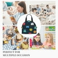 thumbnail image 3 of DouZhe Lunch Bags for Women and Men, Cartoon Aliens Game Monsters Prints Reusable Portable Insulated Cooler Waterproof Lunch Tote Bag for Travel Work Picnic, 3 of 7