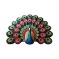 thumbnail image 3 of 3D Peacock Floral Doormat, 24x24 Inch Non-Slip Entrance Rug for Indoor Outdoor Use, Water-Absorbent Easy Clean Floor Mat, 3 of 3