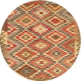 thumbnail image 1 of Ahgly Company Indoor Round Traditional Mahogany Brown Southwestern Area Rugs, 4' Round, 1 of 6